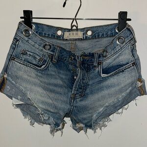 Free People jean shorts. Size 24